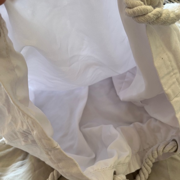 Miss to Mrs | Honeymoon Vibes Canvas Beach Bag - Picture 10 of 12